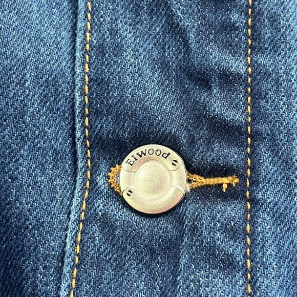 NEW Elwood Classic Denim Jacket Pond Wash Small - Picture 6 of 14